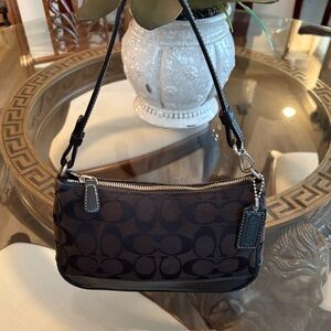 Coach Black and Brown Shoulder Bag